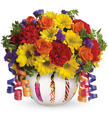 Teleflora's Brilliant Birthday Blooms from Backstage Florist in Richardson, Texas
